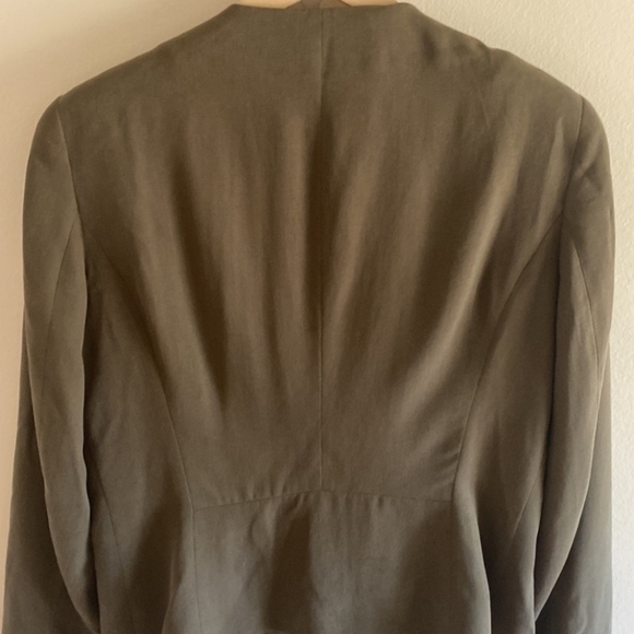 Open Front Blazer | Army Green - Picture 4 of 6